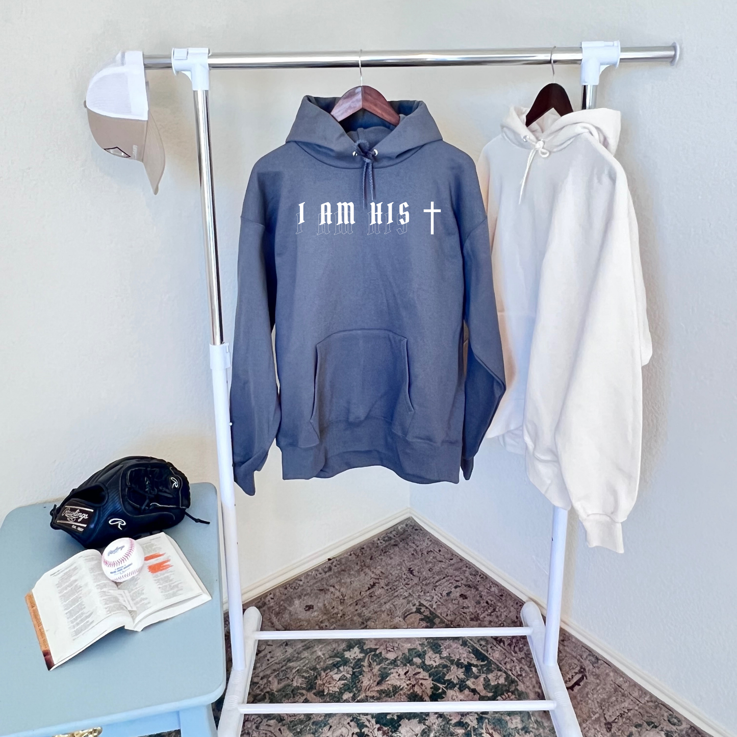 I am His Hoodie Gray