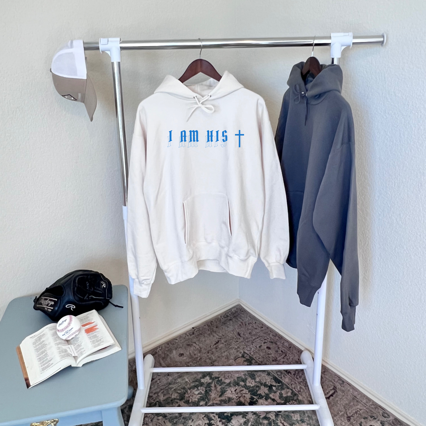 I am His Hoodie White