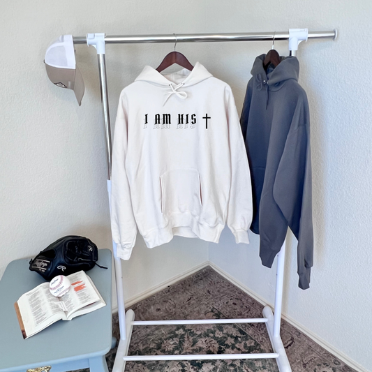 I am His Hoodie White